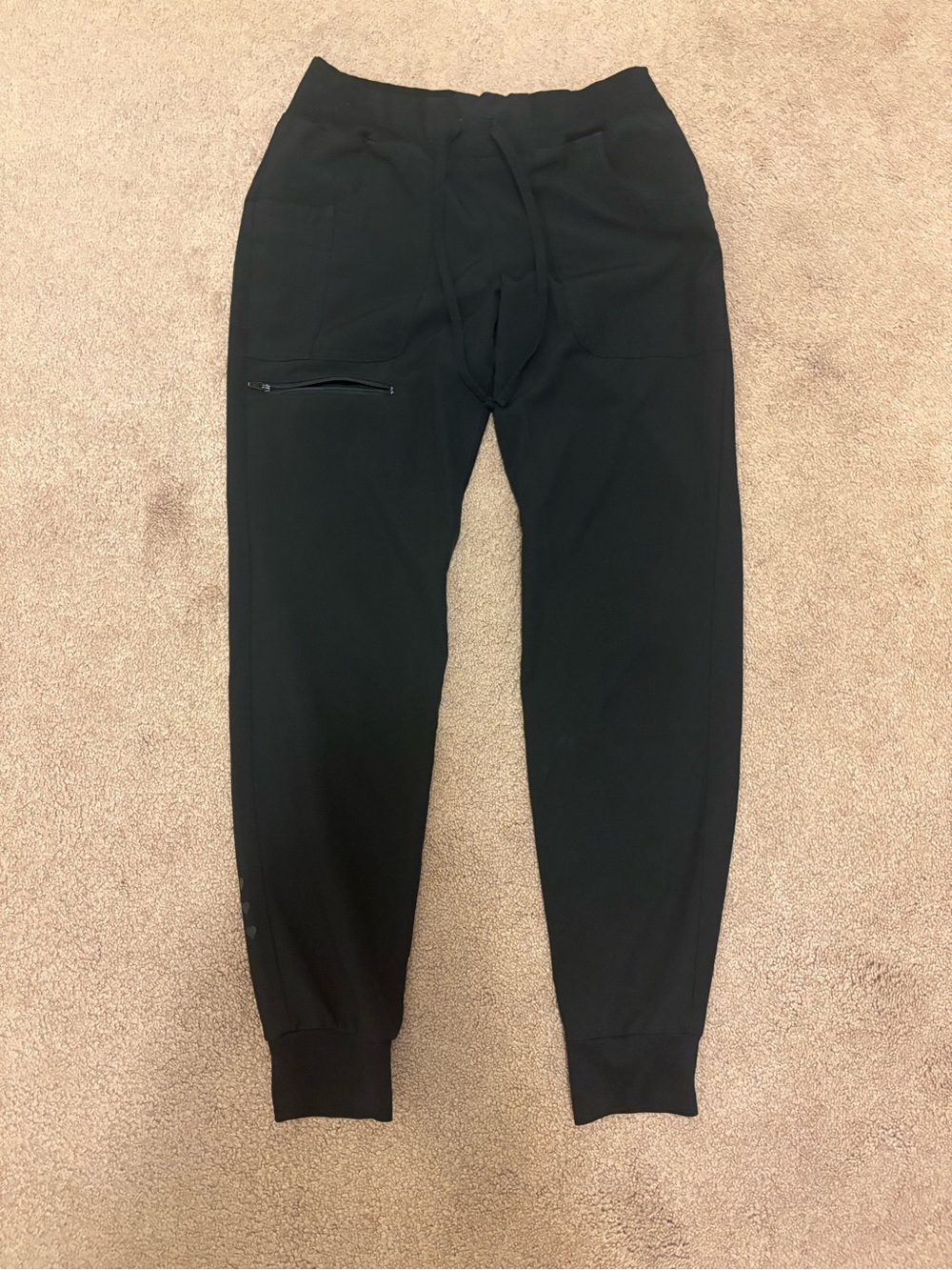 HeartSoul Black scrub pant Zip Pocket size xs